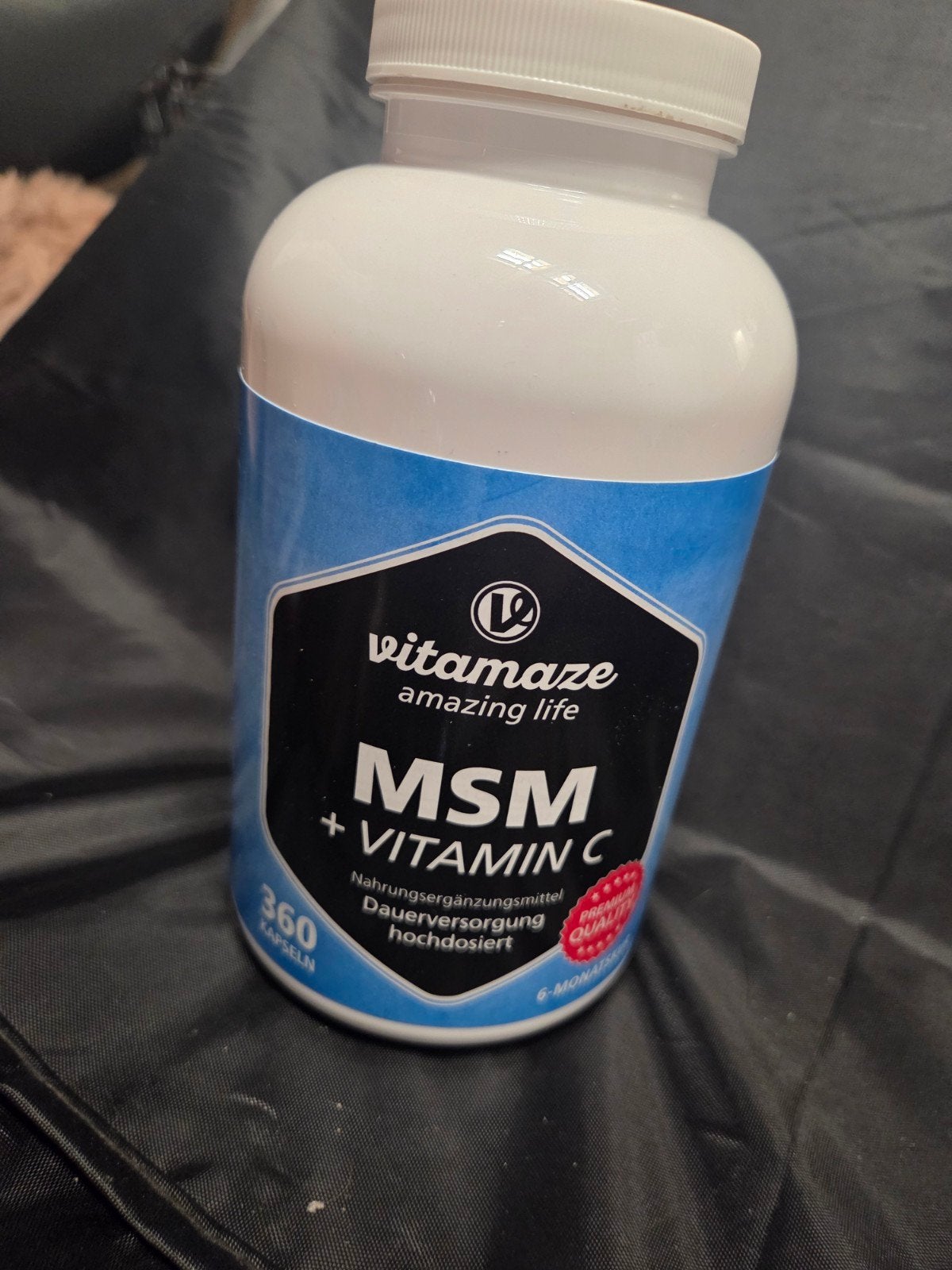 Vitamaze MSM + Vitamine C - 360 capsules, Ophalen of Verzenden, Nieuw, Poeder of Drank