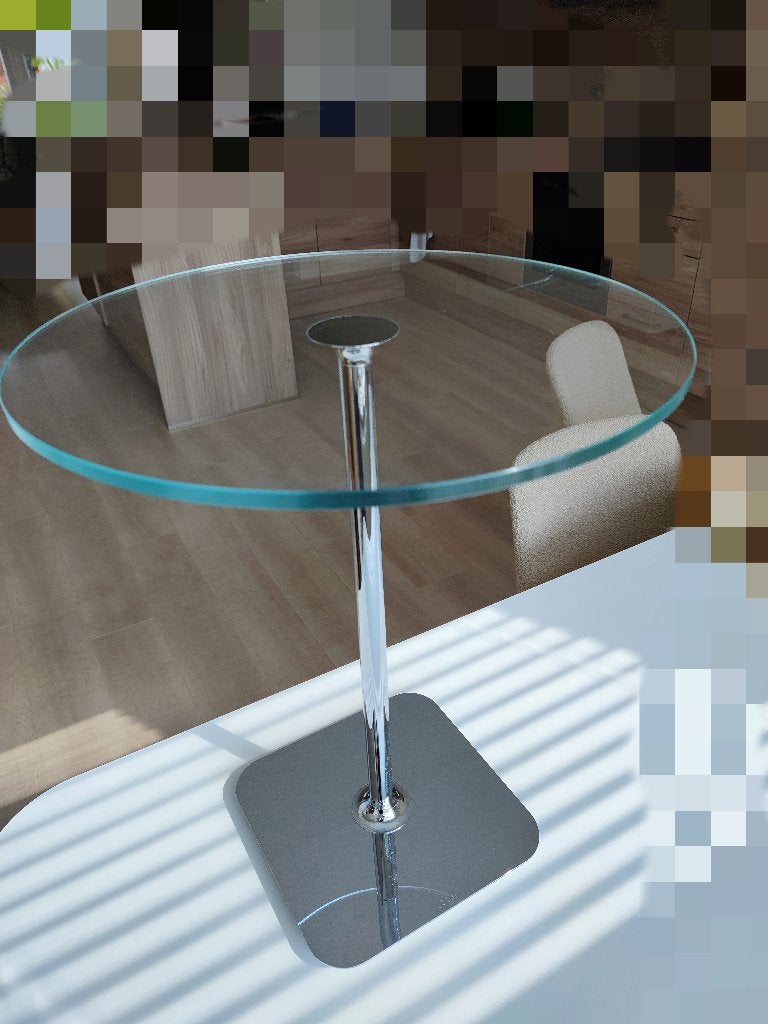 Joop Bijzet tafel, Modern , tijdloos , "Joop" Design, Rond, 55 tot 75 cm, Ophalen