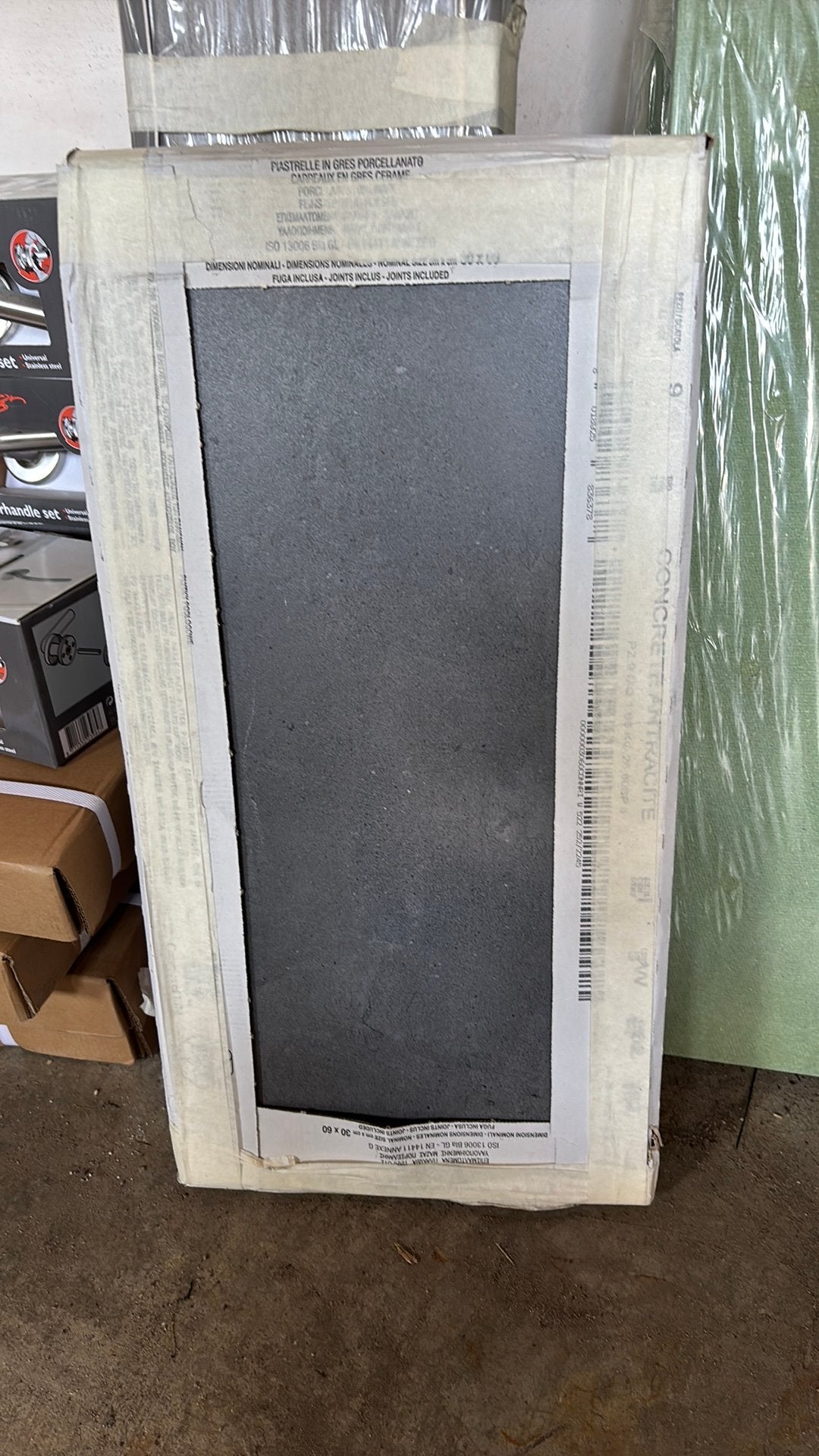 15 vloertegels Ceramics of Italy – Concrete– 30x60 cm, Doe-het-zelf en Verbouw, Tegels, Ophalen, 60 cm of meer, Keramiek, Zo goed als nieuw