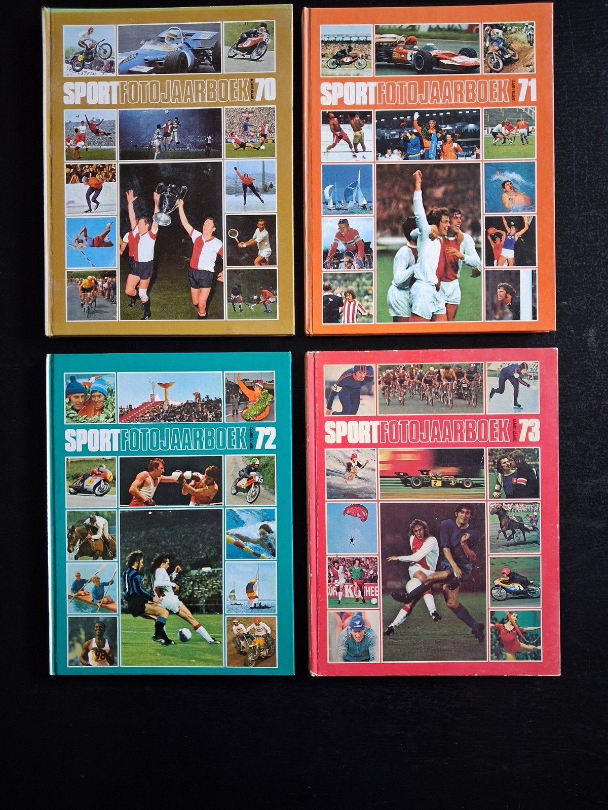 Sportfoto Jaarboeken 1970-1973 - Complete Set, Boeken, Ophalen of Verzenden, Gelezen, Balsport