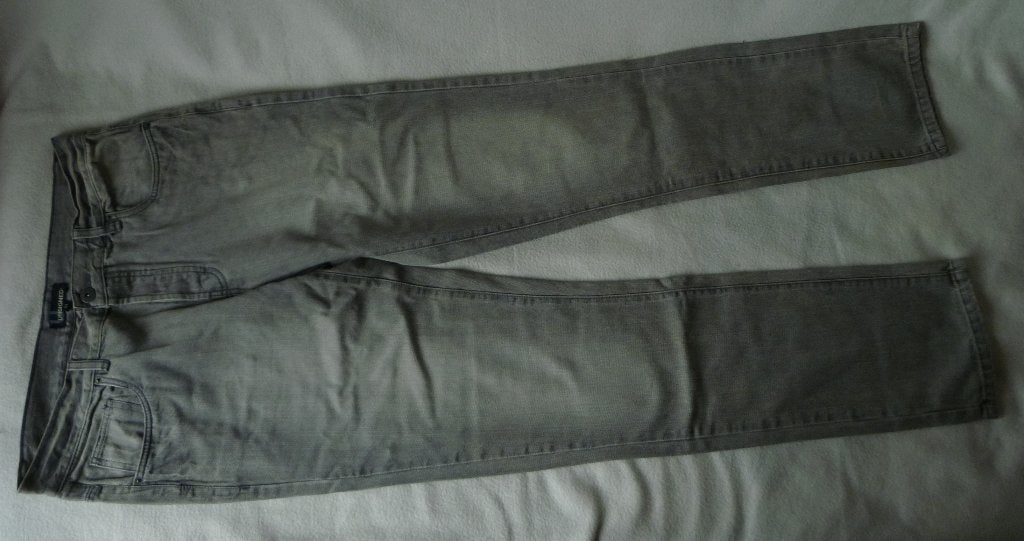 Grijze jeans / broek maat 33, Ophalen of Verzenden, Gedragen, Grijs, W33 - W34 (confectie 48/50)