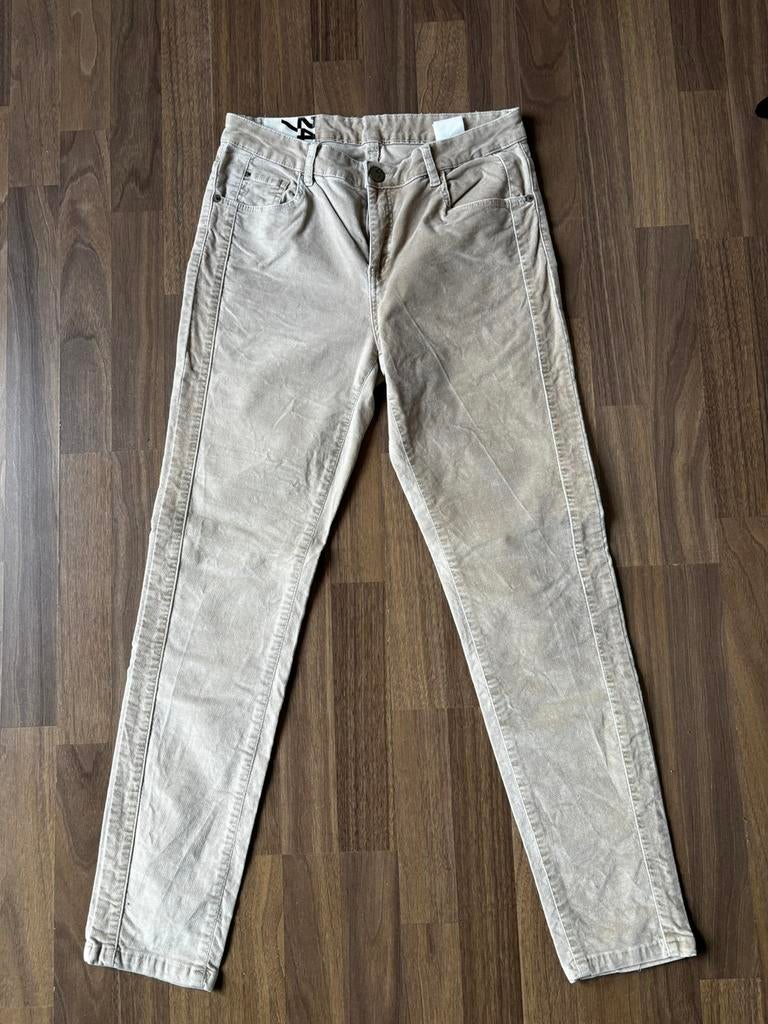 Opus Uvita soft beige broek maat 36, Beige, Ophalen of Verzenden, Zo goed als nieuw, Maat 36 (S)