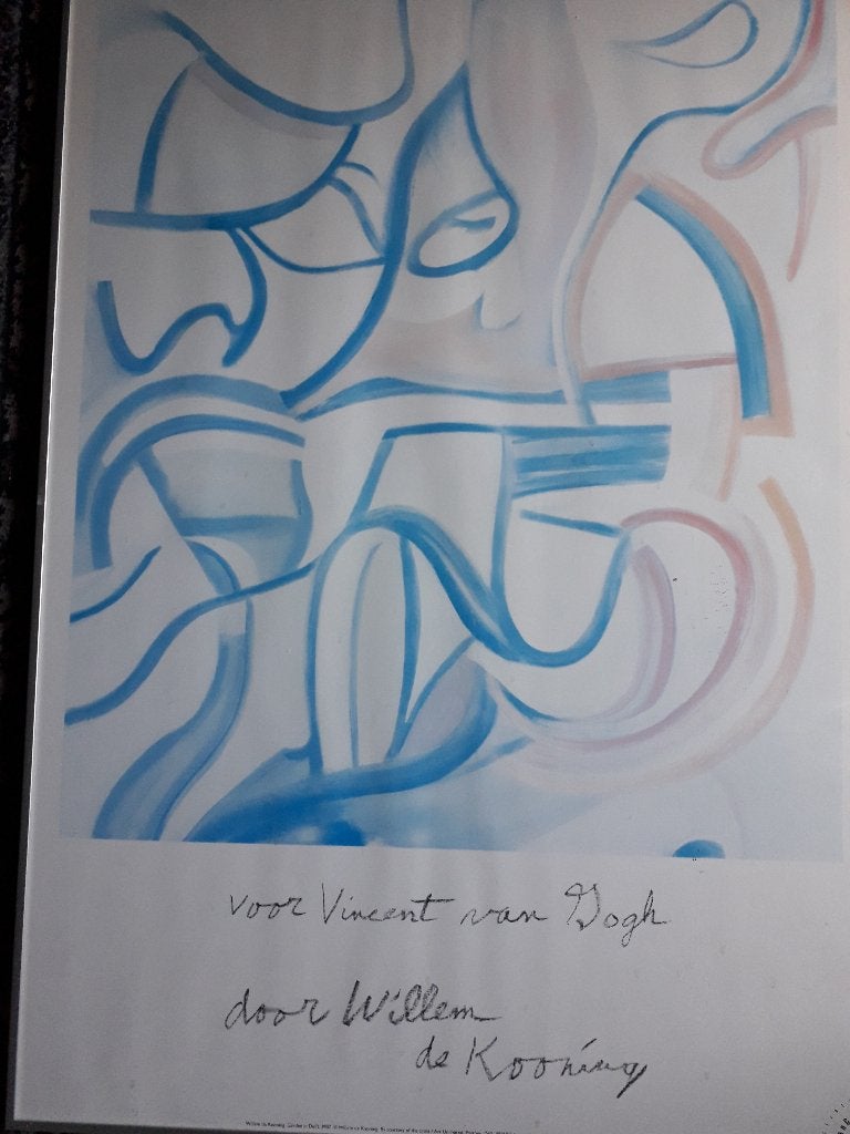 Voor Vincent van Gogh door Willem de Kooning, Ingelijst, 1950 - 1999, 85 cm, 60 cm
