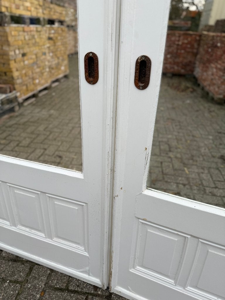 Set schuif / en-suite deuren met glas 211x165cm., Ophalen