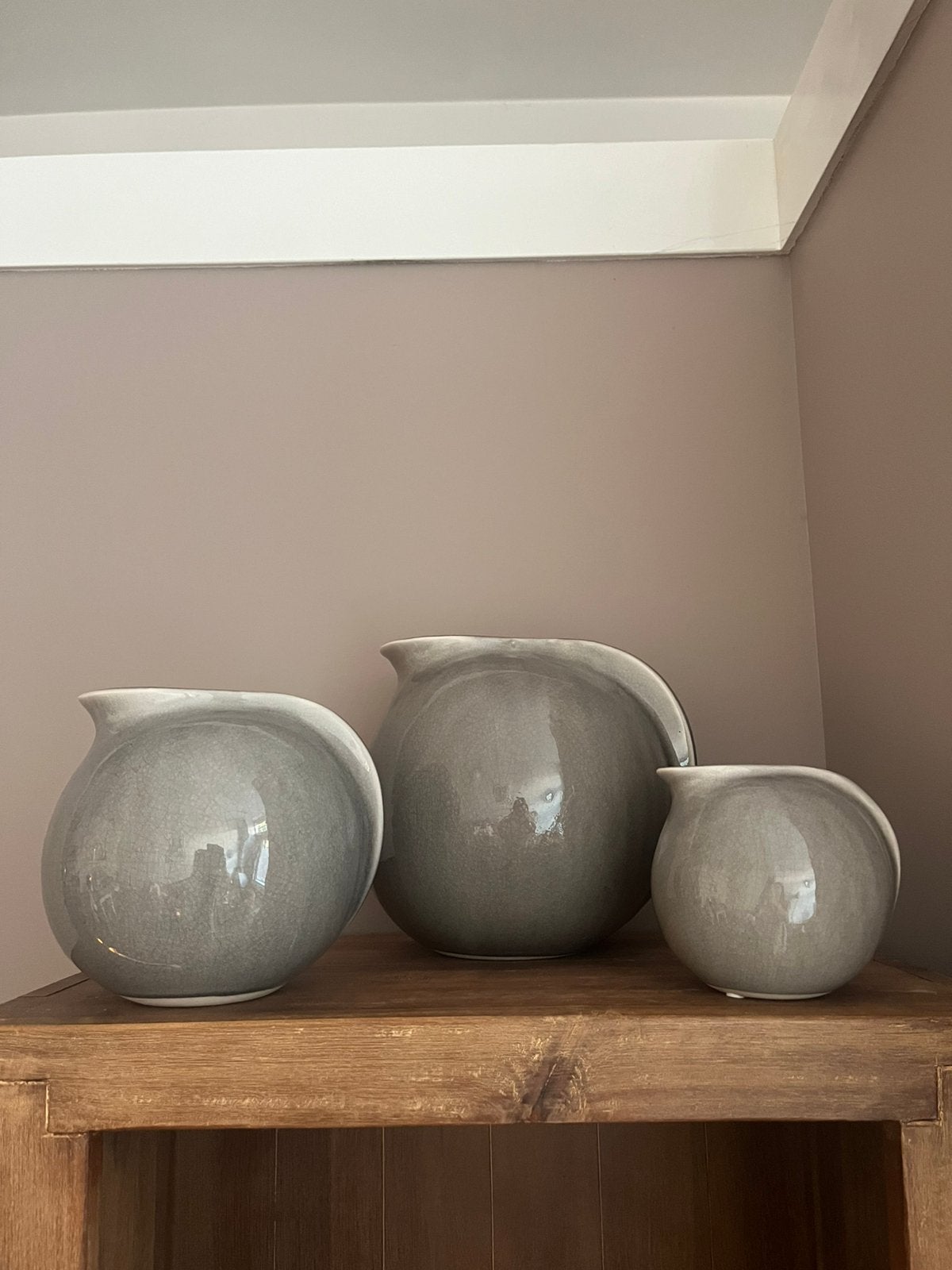 Trio van bolvazen Zara Home, Ophalen, Rond, Binnen, Zo goed als nieuw