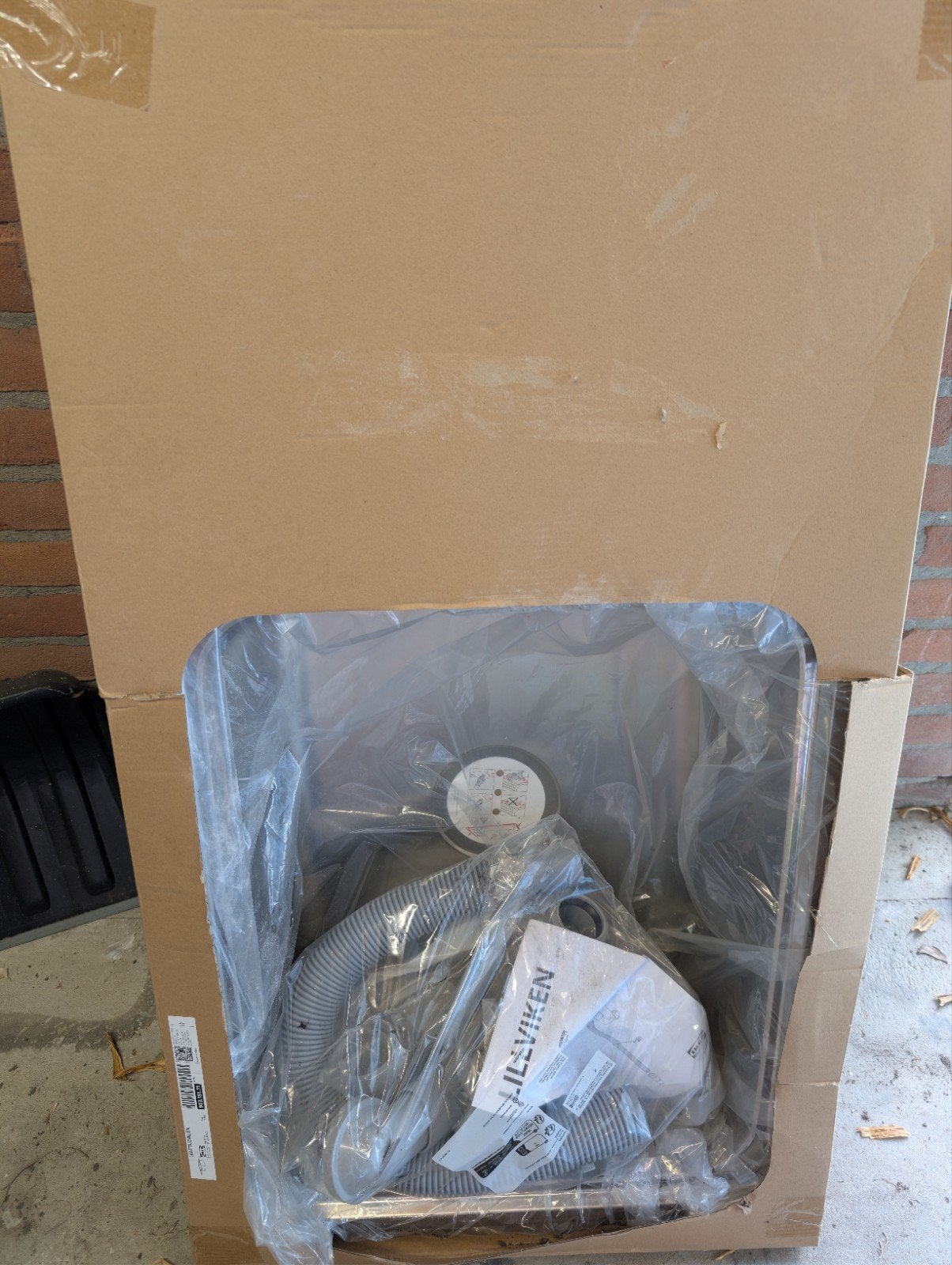 Nieuwe complete IKEA VATTUDALEN Spoelbak (86x47 cm) + LILLVI, Verzenden, Nieuw, 25 tot 50 cm, Minder dan 100 cm