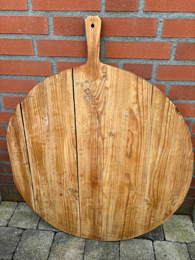 Antieke houten kaasplank - 70cm, Antiek en Kunst, Ophalen