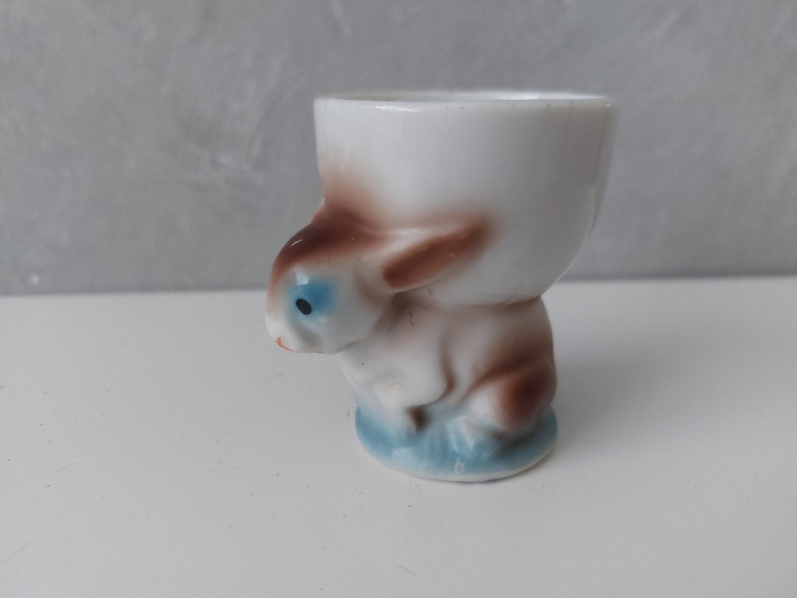 Vintage eierdopje konijn - schattig en uniek, Ophalen of Verzenden