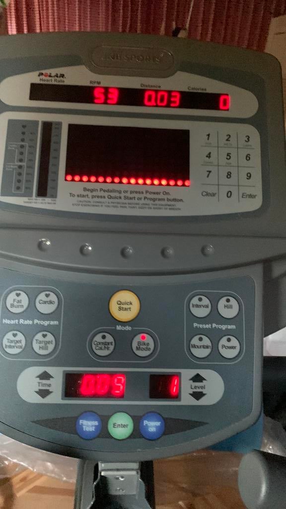 Hometrainer/zitfiets JNB sport, Sport en Fitness, Ophalen, Zo goed als nieuw, Hometrainer