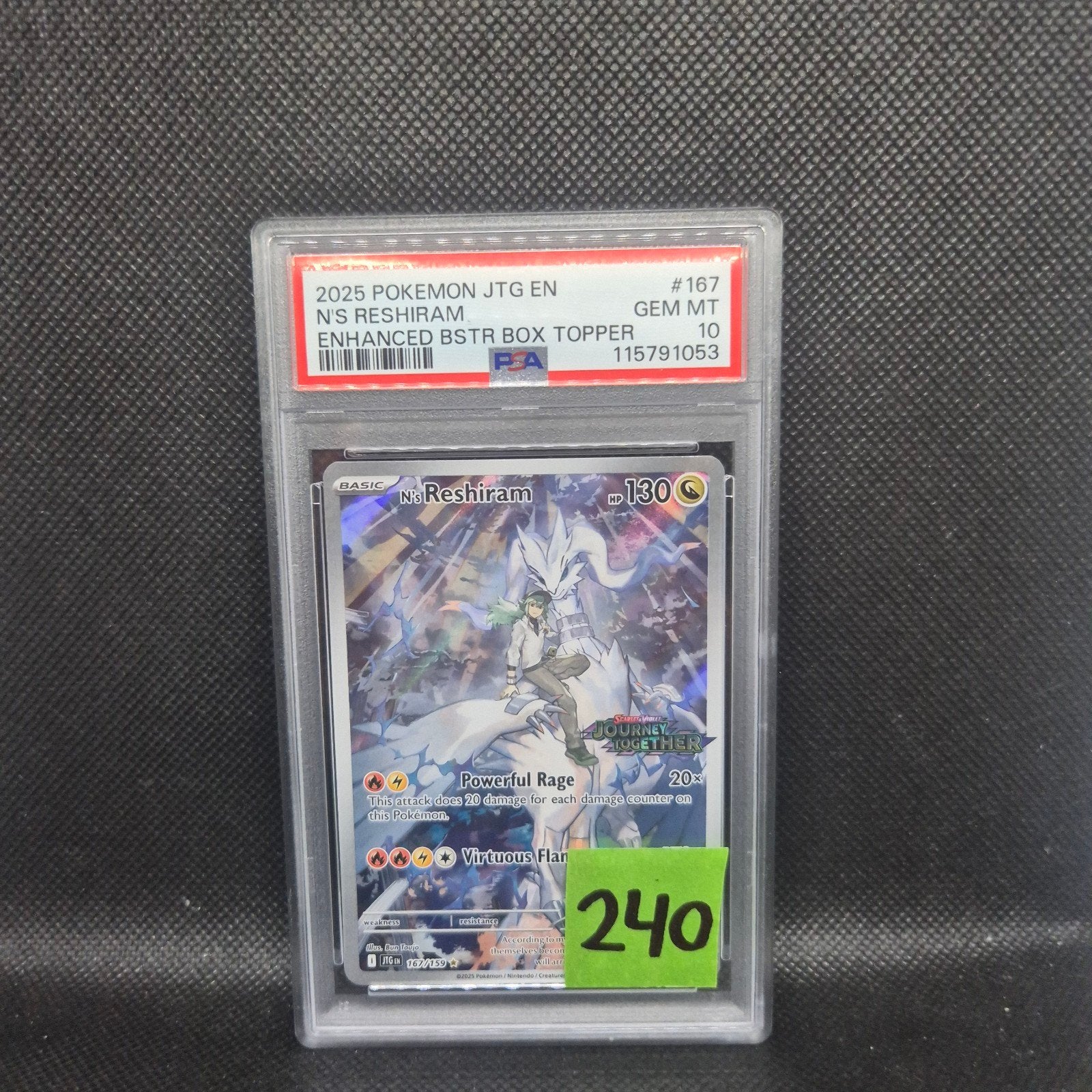 N's Reshirman Enhanced Booster Box Topper PSA 10, Ophalen of Verzenden