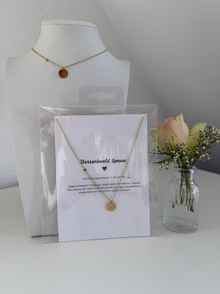 Ketting sterrenbeeld Leeuw, Overige materialen, Verstelbaar, Nieuw, Ophalen of Verzenden