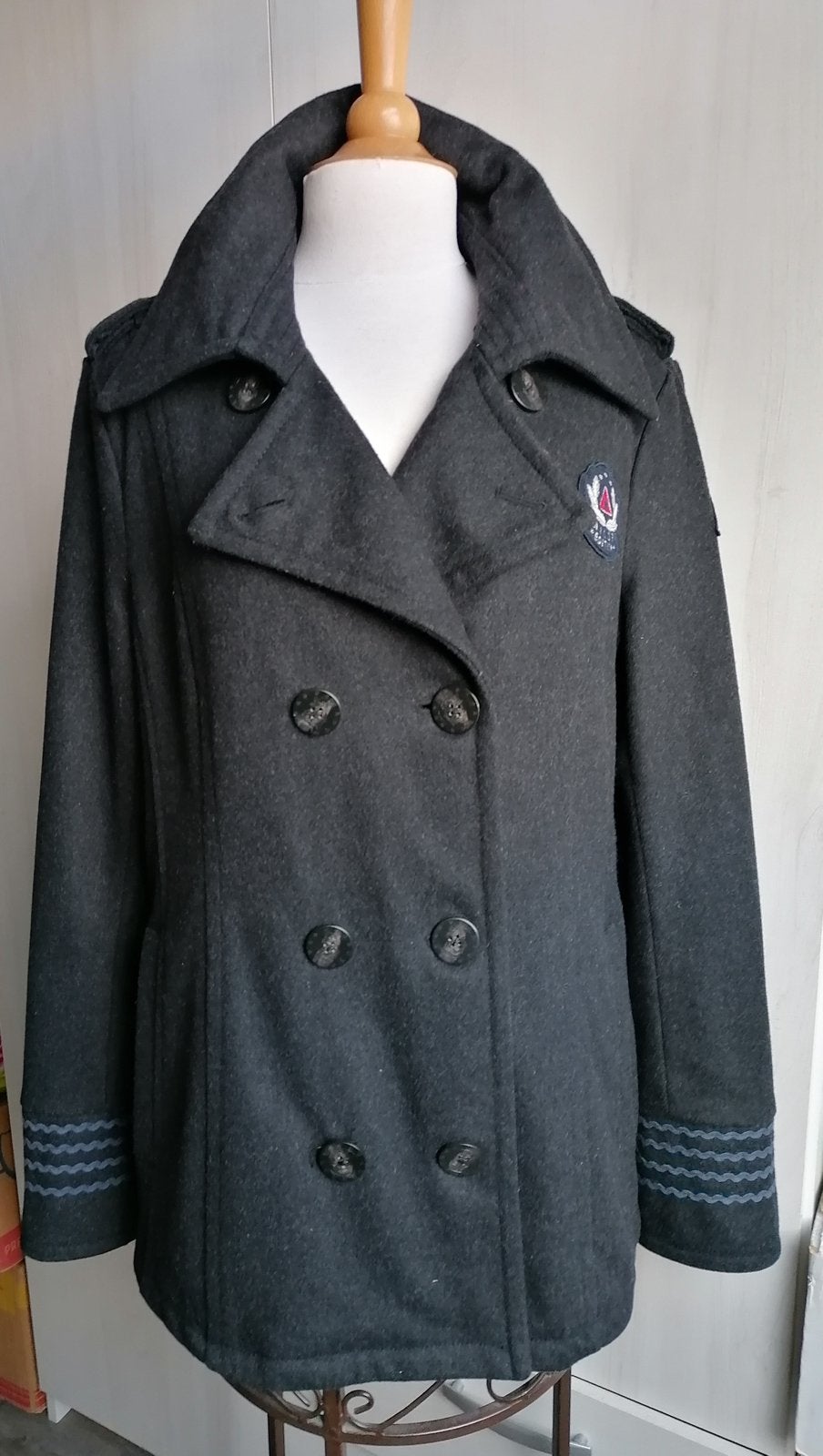 Prachtige Jas merk Gaastra maat XXL kleur Donker Antraciet, Ophalen of Verzenden, Zo goed als nieuw, Grijs, Jas of Mantel