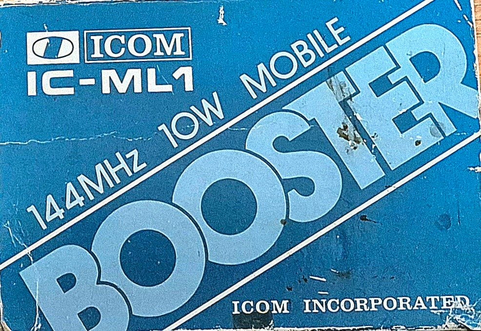 Icom IC-ML1 144MHz 10W Mobile Booster, Ophalen of Verzenden, Gebruikt, Zender
