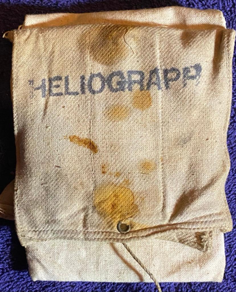 Originele WO2 Britse RAF Heliograaf Signaalspiegel, Verzamelen, Ophalen of Verzenden, Luchtmacht, Engeland, Overige typen
