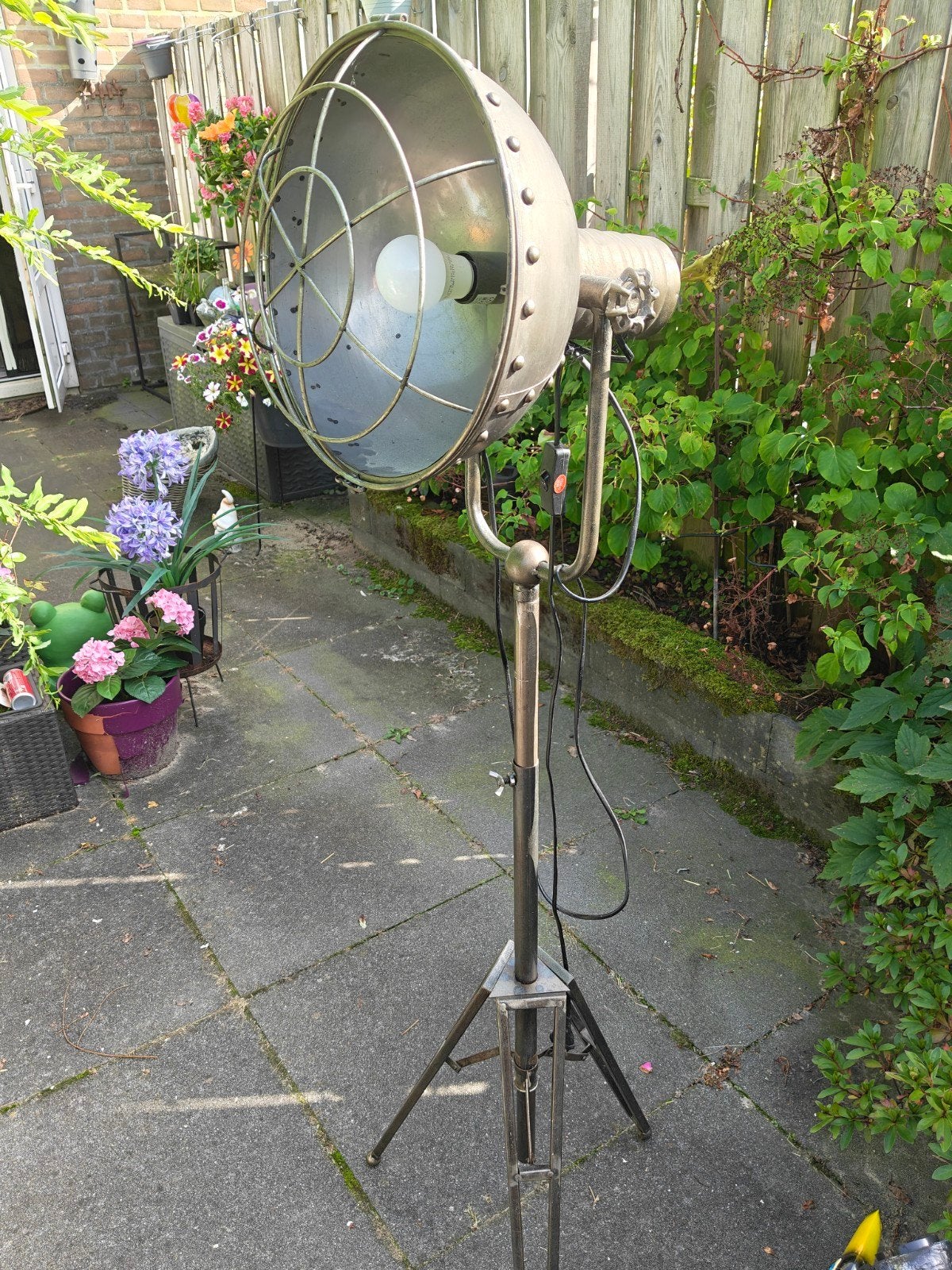 industriële vloerlamp, Ophalen, Zo goed als nieuw, Metaal, 150 tot 200 cm