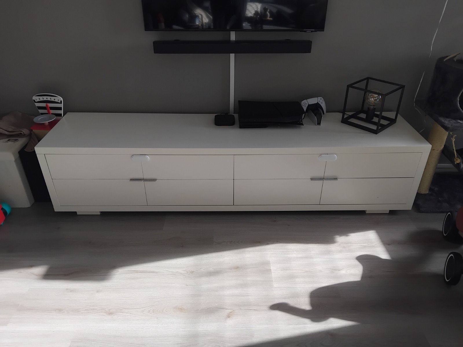 TV meubel 200x44x45 cm - Bijpassend dressoir beschikbaar, Ophalen, Gebruikt, 200 cm of meer, Minder dan 100 cm