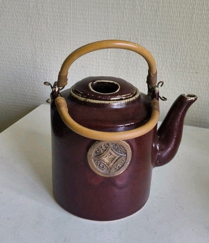 chinese,, sang du boeuf,, (ossenbloed rode) stenen theepot, Ophalen of Verzenden
