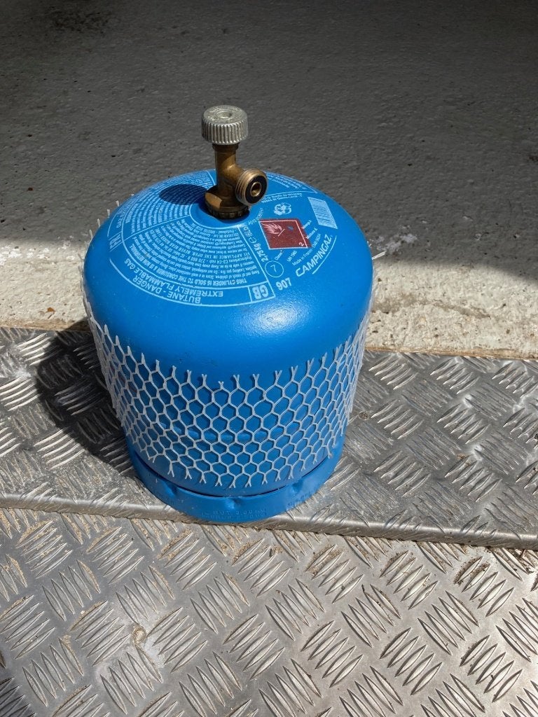 CampingGaz tank, Ophalen, Zo goed als nieuw