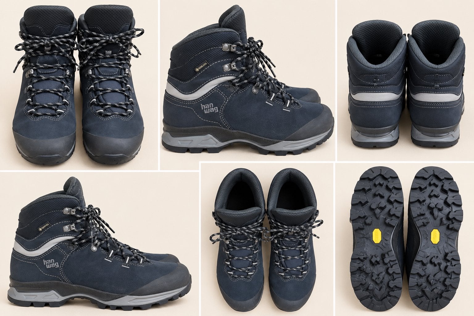 Wandelschoenen Hanwag, Blauw, Zo goed als nieuw, Wandelschoenen, Ophalen of Verzenden