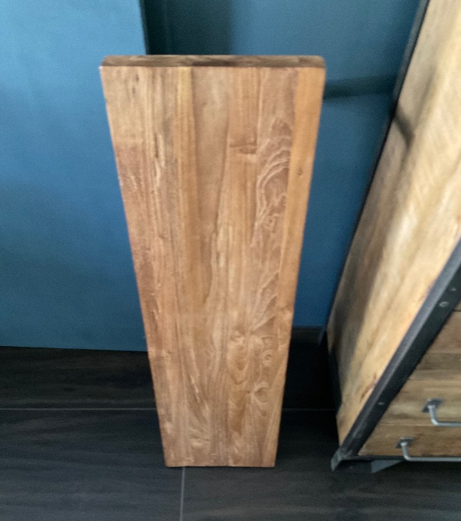 2 massief houten wandplanken plank met zwarte steunen ijzer, Ophalen, Zo goed als nieuw