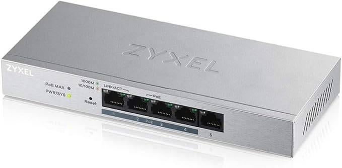 Zyxel GS1200-5HP V2 Gigabit Smart Managed PoE switch, Computers en Software, Netwerk switches, Ophalen of Verzenden, Zo goed als nieuw