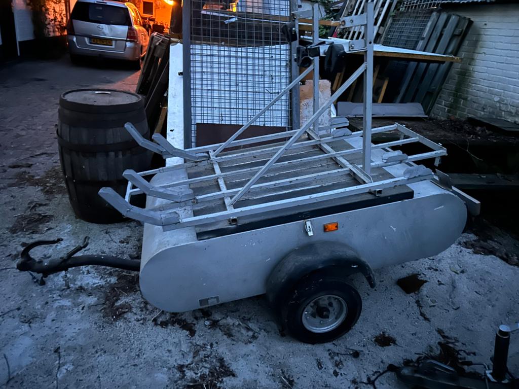 Bagage karretje met fietsendrager 4 fietsen, Caravans en Kamperen, Ophalen, Gebruikt