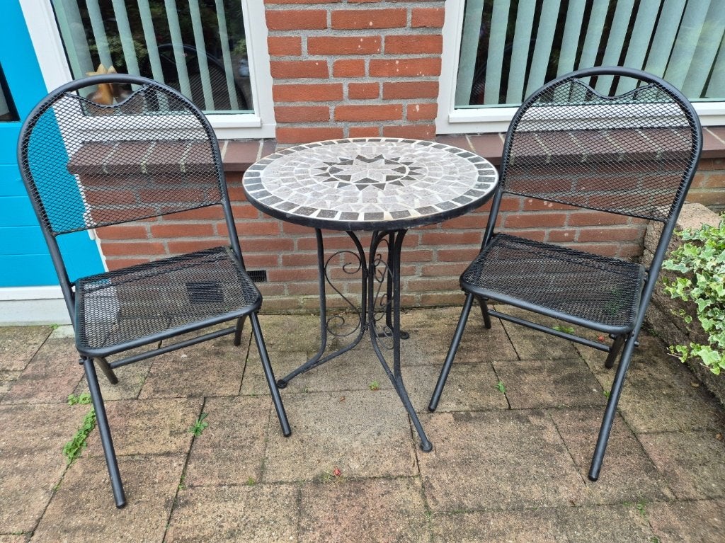 2 TUIN SETJES, Tuin en Terras, Overige materialen, Gebruikt, Bijzettafel, Ophalen