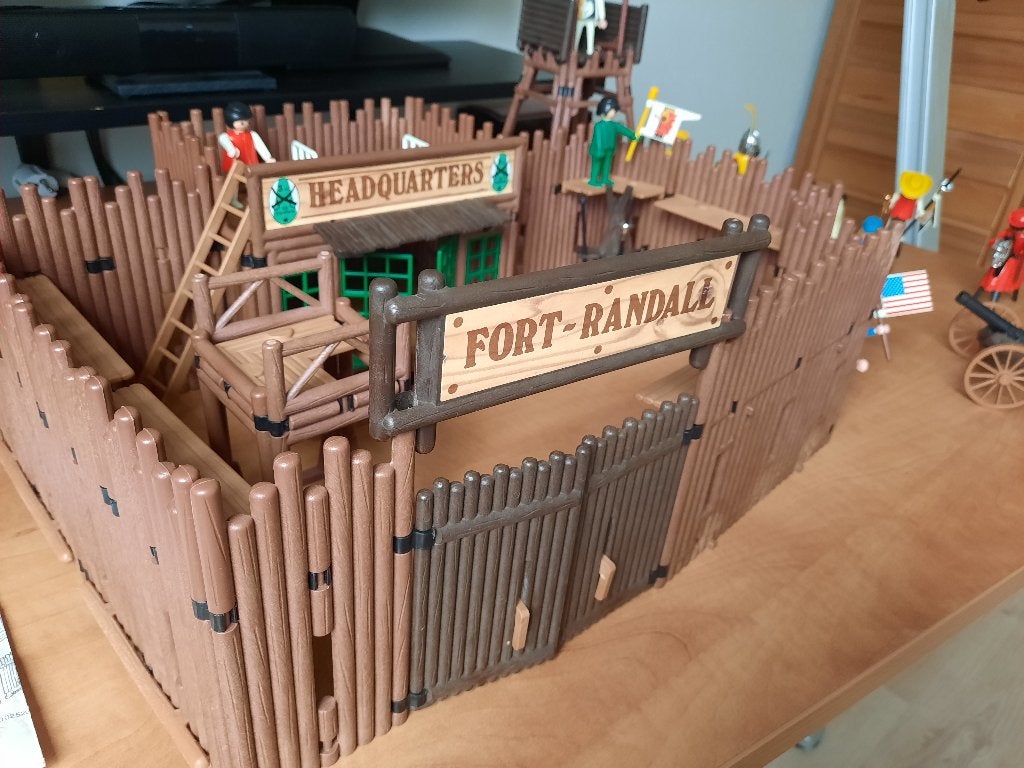 Playmobil Fort Randall met figuren en accessoires, Gebruikt, Complete set, Kasteel/Fort, Historisch