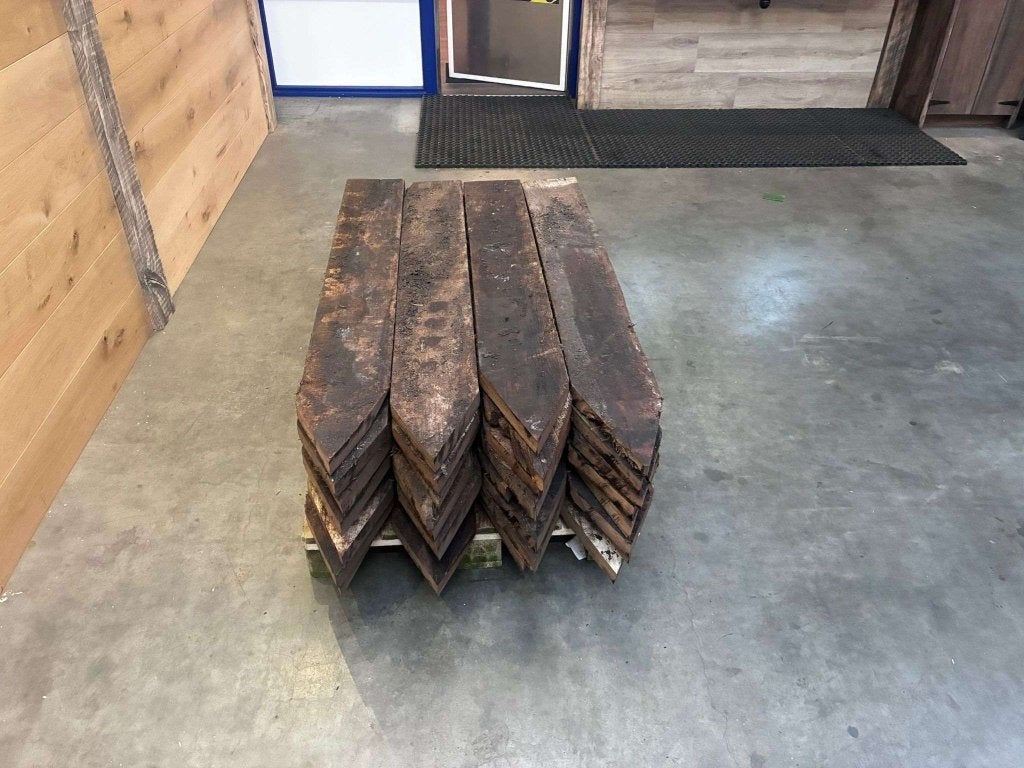 Ankerplanken voor beschoeiing damwand en grondkering, Gebruikt, 25 tot 50 mm, Ophalen of Verzenden, Plank