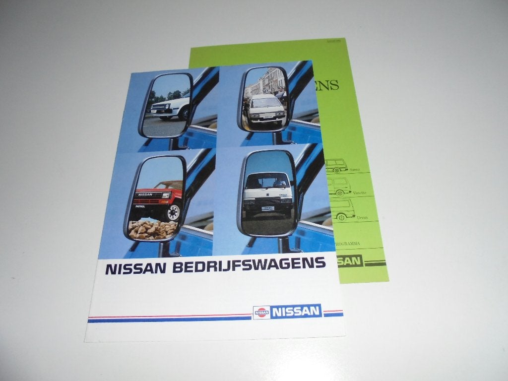 brochure Nissan bedrijfswagens  1984, Ophalen of Verzenden, Nieuw, Nissan