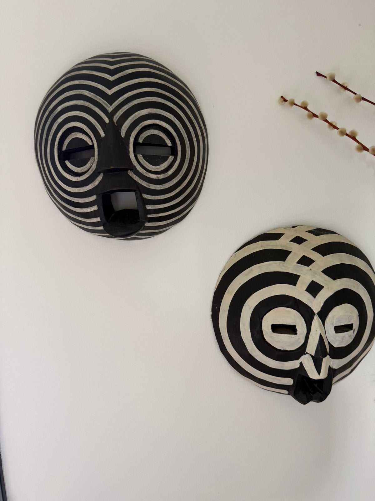 Houten maskers uit Ghana, Ophalen of Verzenden, Zo goed als nieuw