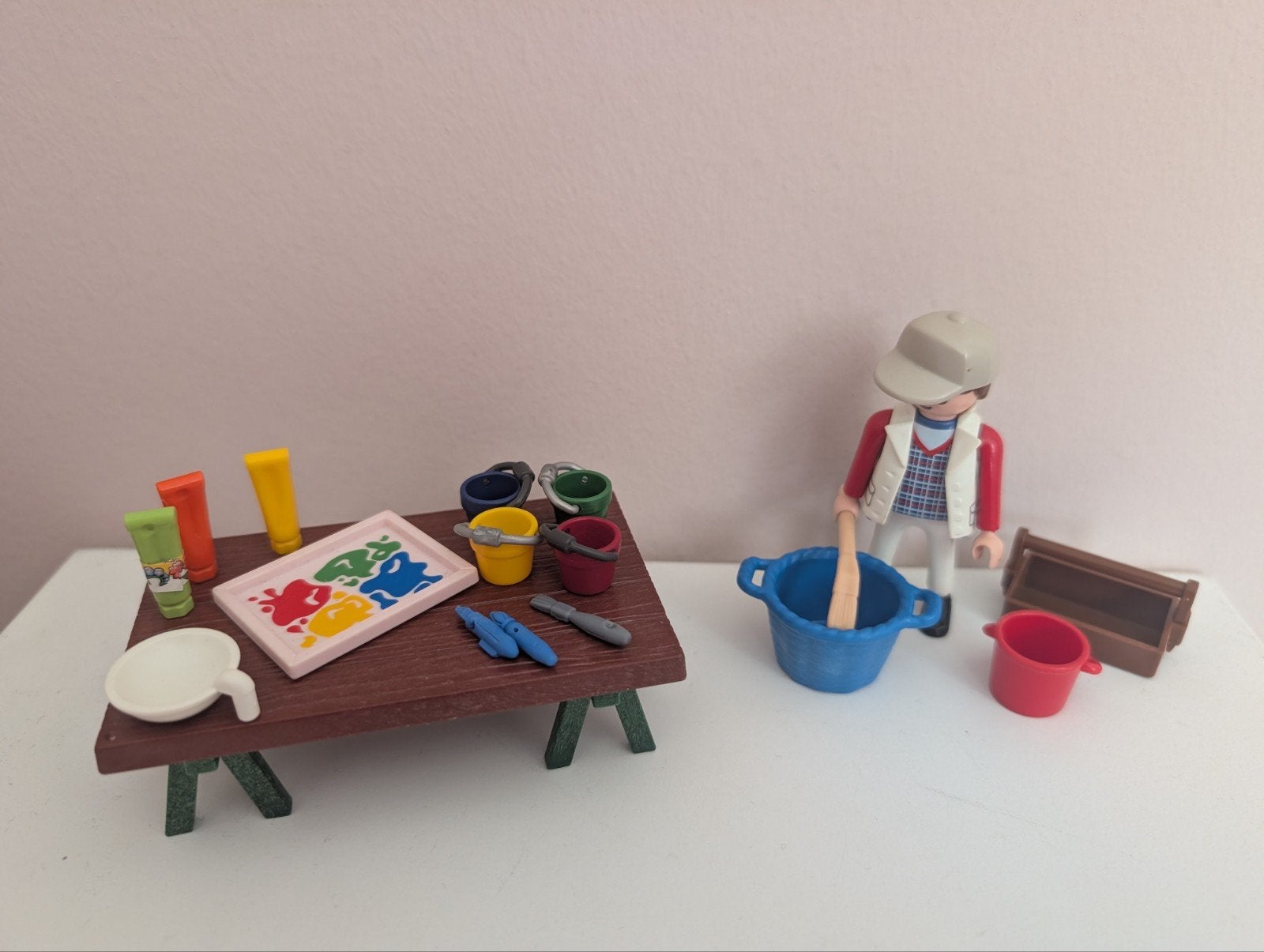 Playmobil schilder, werkplaats schilder., Kinderen en Baby's, Speelgoed | Playmobil, Ophalen of Verzenden, Zo goed als nieuw, Complete set