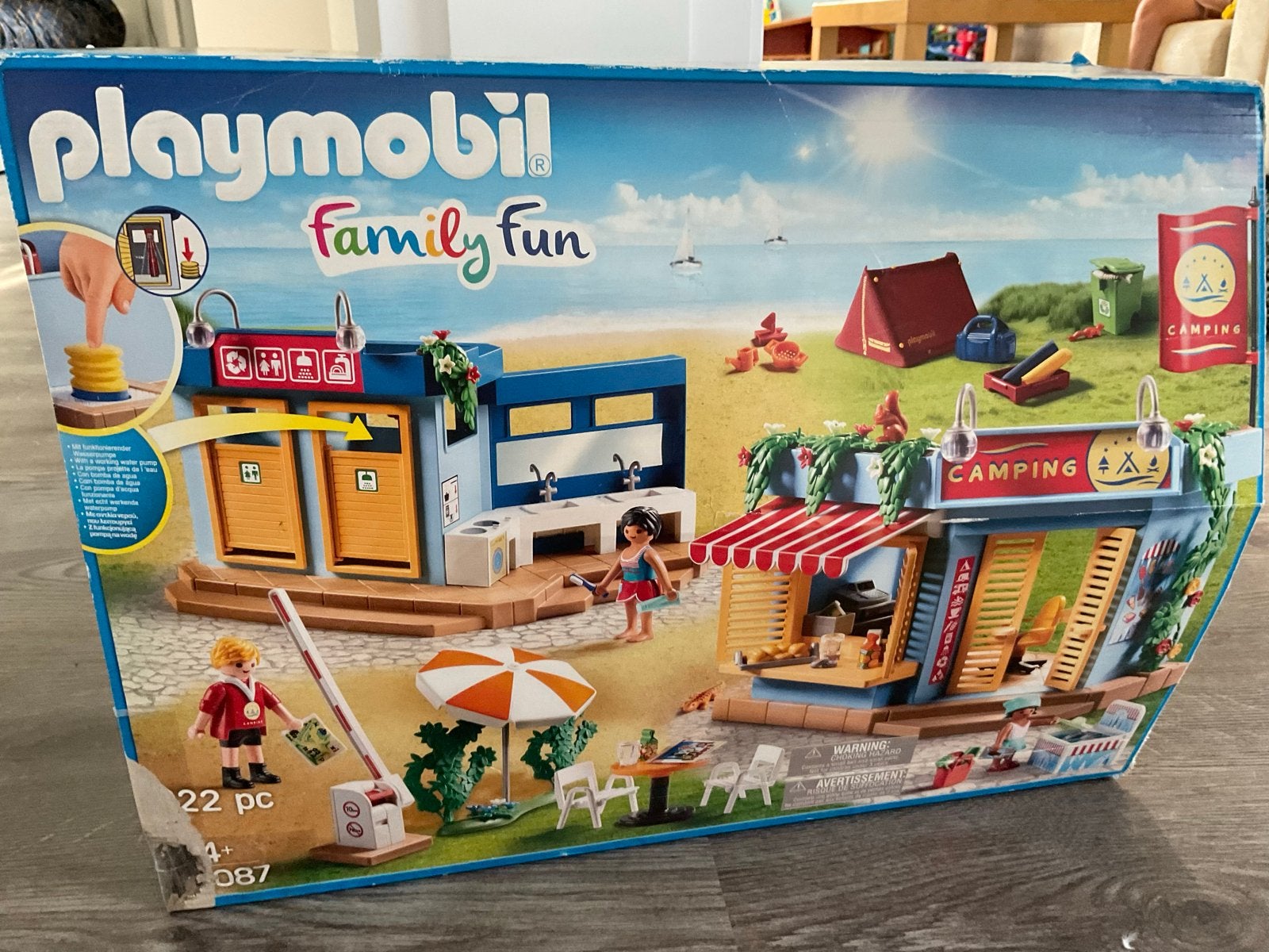 Playmobil Family Fun Camping Set 70087, Ophalen of Verzenden, Zo goed als nieuw, Jongen of Meisje