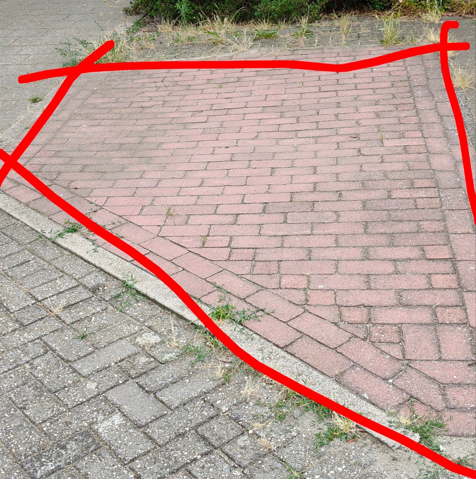 Gebruikte rode klinkers voor terras of pad, Tuin en Terras, Tegels en Klinkers, Ophalen, Gebruikt, Beton, Klinkers