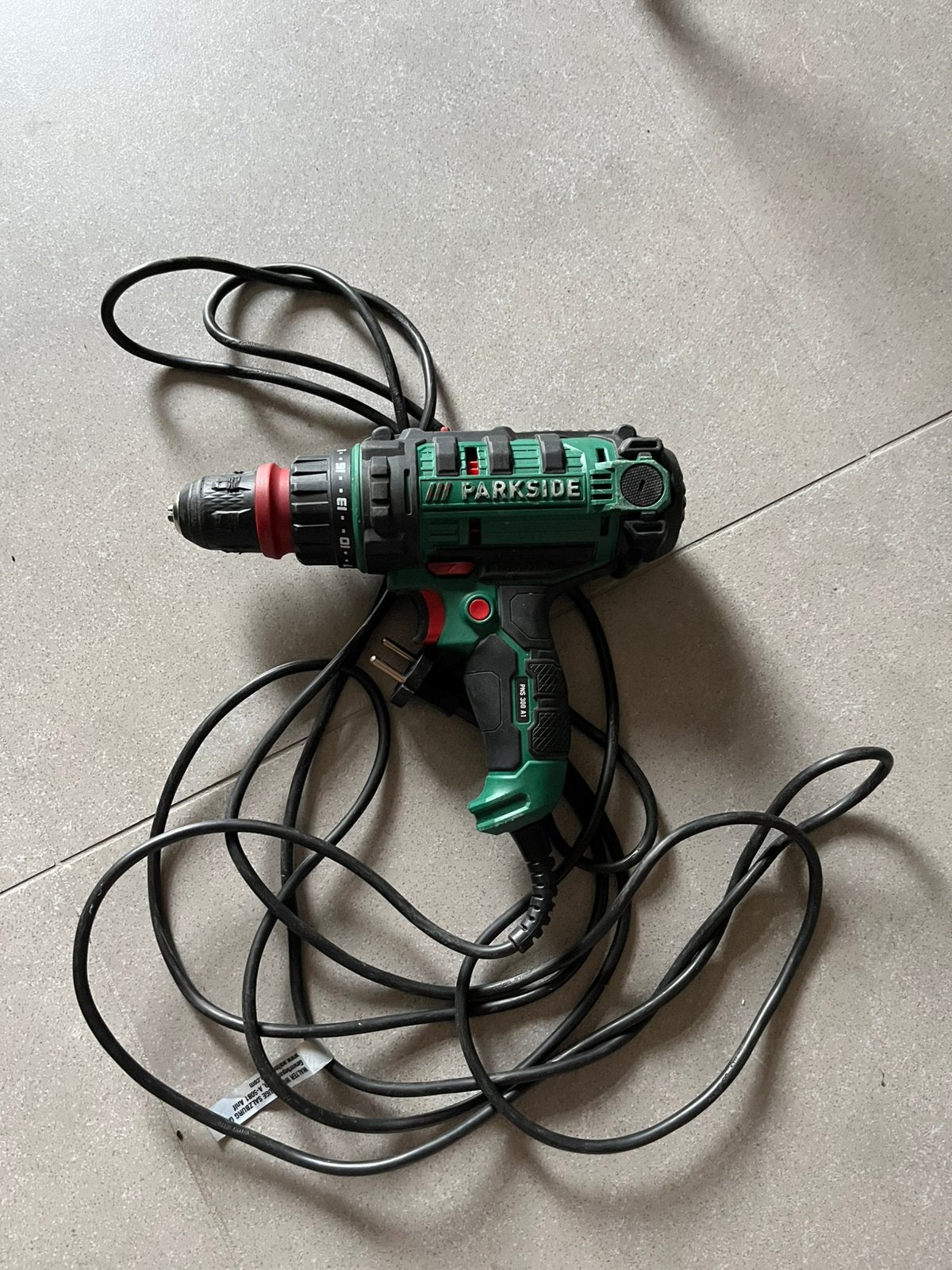 Boormachine / Schroefmachine met stekker (Parkside), Doe-het-zelf en Verbouw, Variabele snelheid, Ophalen of Verzenden, Minder dan 400 watt