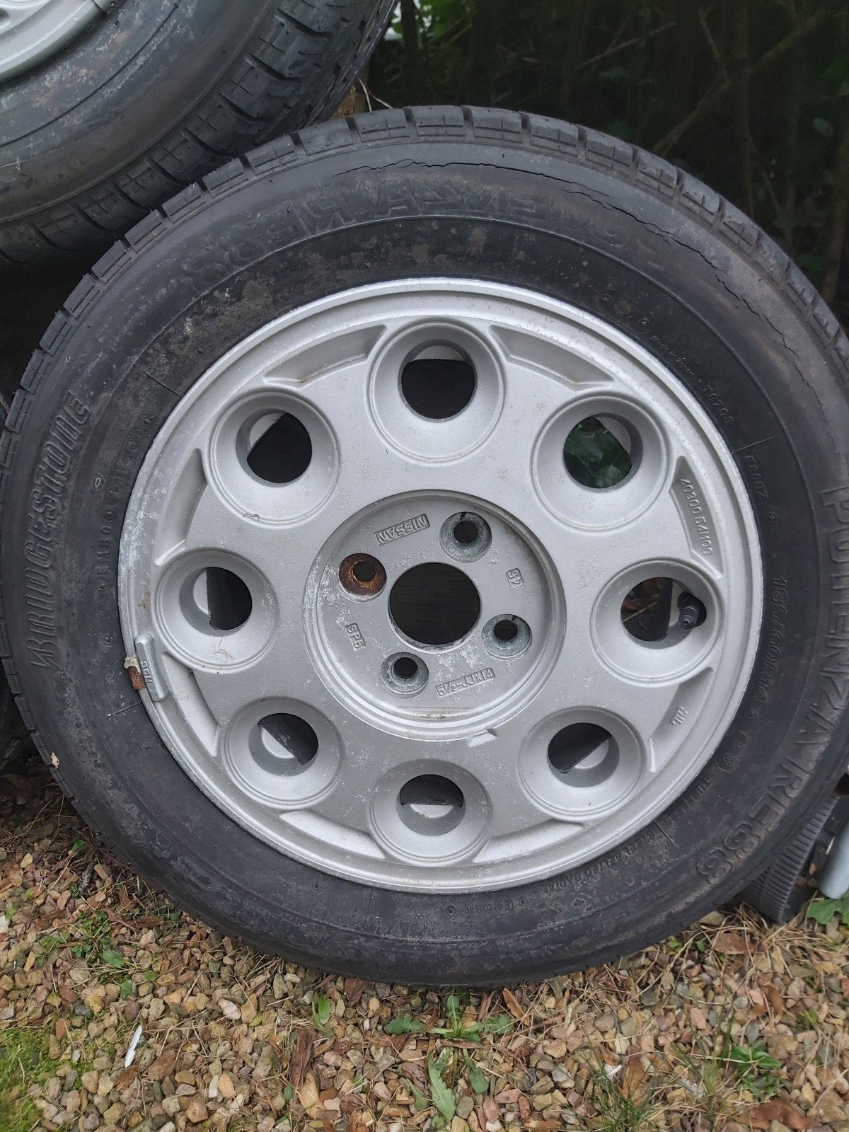 Originele 14 inch lichtmetalen velgen Nissan Sunny GTI N13, Ophalen, Nieuw