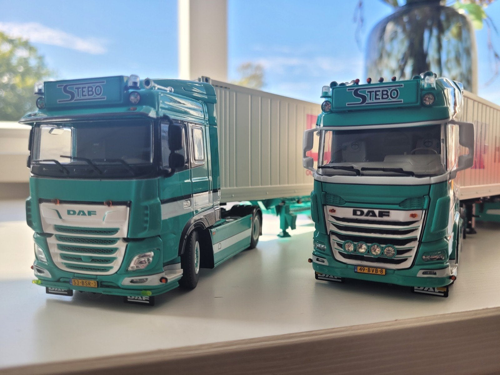 Wsi setje Stebo Daf XG+ en Daf XF Space cab, Hobby en Vrije tijd, Modelauto's | 1:50, Ophalen of Verzenden, Nieuw, Bus of Vrachtwagen