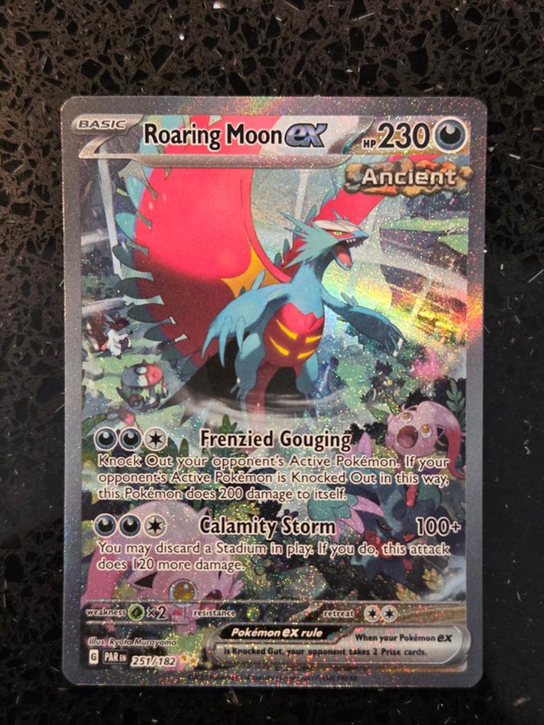 Roaring Moon ex (PAR 251), Ophalen of Verzenden, Zo goed als nieuw, Losse kaart, Foil