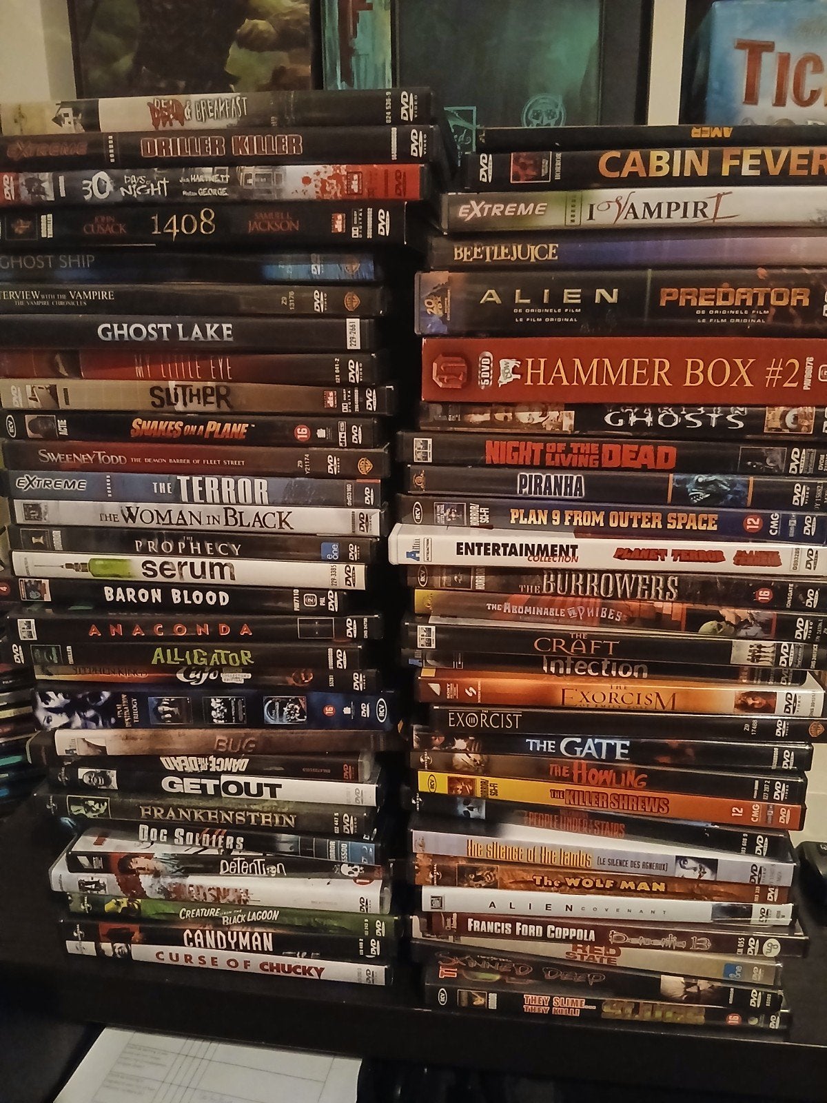 Grote partij horrorfilms op dvd, Alle leeftijden, Ophalen, Zo goed als nieuw, Overige genres