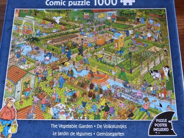 Jan van Haasteren - De Volkstuintjes,1000 stukjes, Ophalen of Verzenden, 500 t/m 1500 stukjes, Zo goed als nieuw, Legpuzzel