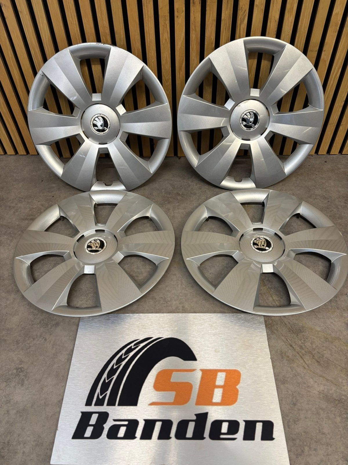 Skoda Fabia Rapid Originele 15 inch wieldoppen set Kamiq, Wieldoppen, Gebruikt, Ophalen of Verzenden, 15 inch