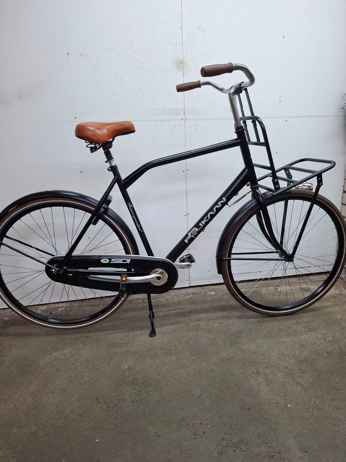 Pelikaan Herenfiets - Frame 57cm, Geen Versnelling, Overige merken, Terugtraprem, Gebruikt, Ophalen of Verzenden