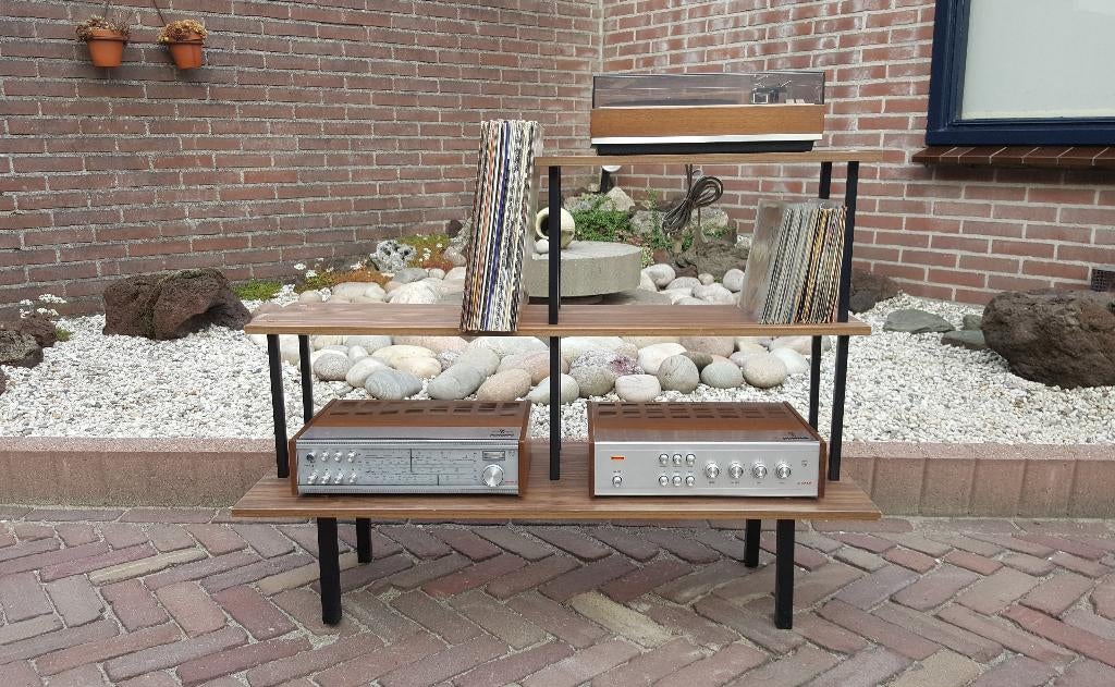 Vintage philips Stereo Setje, Ophalen, Philips, Gebruikt, Tuner of Radio