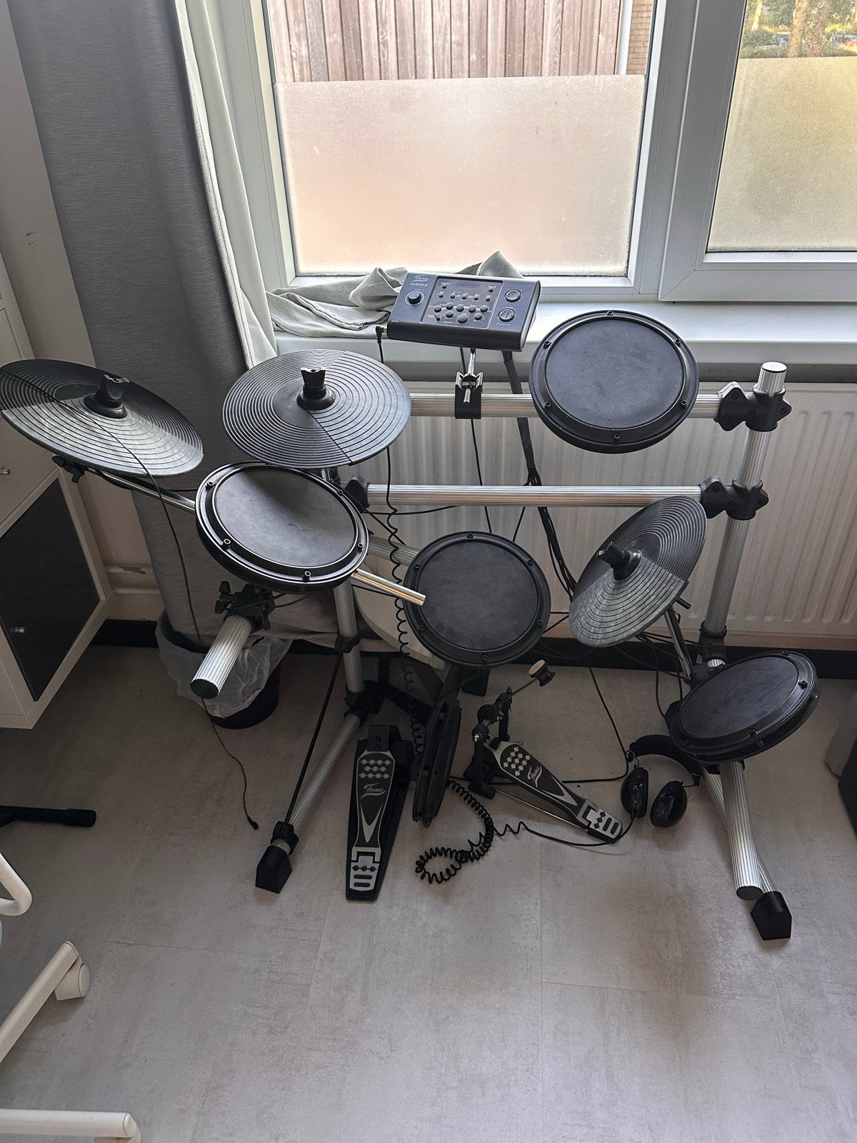 Fame DD505-II Elektronisch Drumstel met Koptelefoon, Ophalen of Verzenden, Gebruikt, Overige merken, Elektronisch