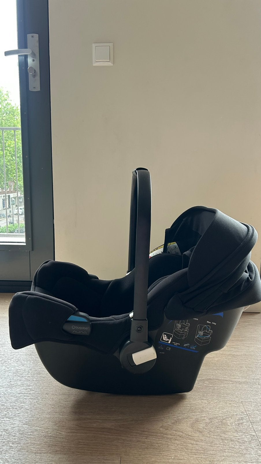 Bugaboo Turtle Air by Nuna autostoel - Zo goed als nieuw, Kinderen en Baby's, Autostoeltjes, Autogordel of Isofix, Zijbescherming