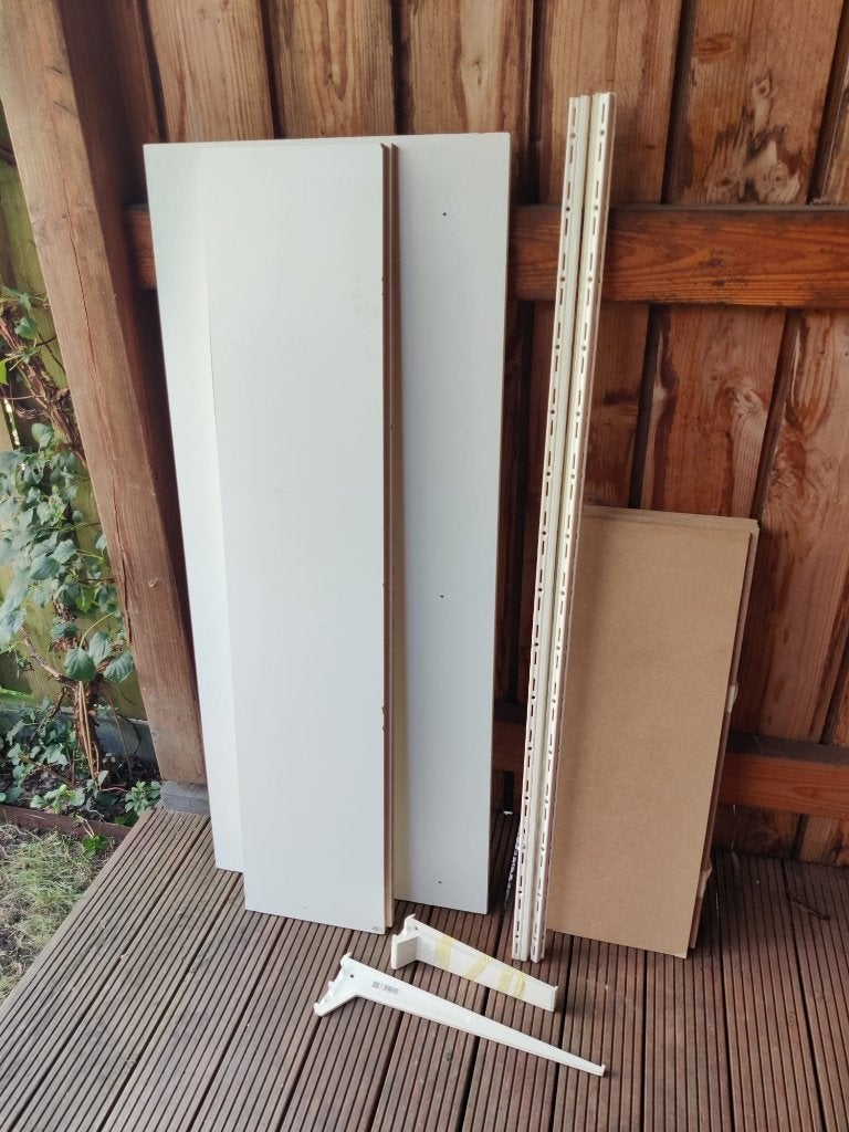 Wandplank opbergsysteem, Ophalen, Gebruikt