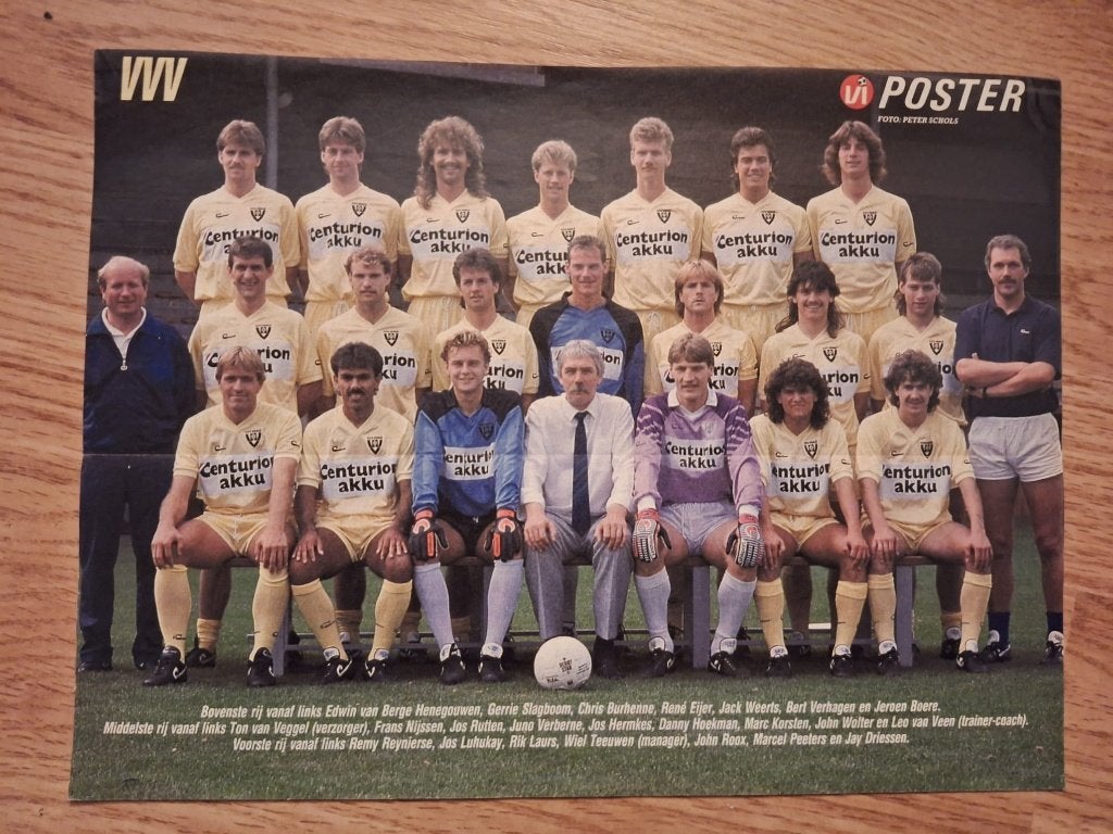Verzameling oude elftalposters VVV Venlo (7x), Verzamelen, Ophalen of Verzenden, Zo goed als nieuw, Overige binnenlandse clubs