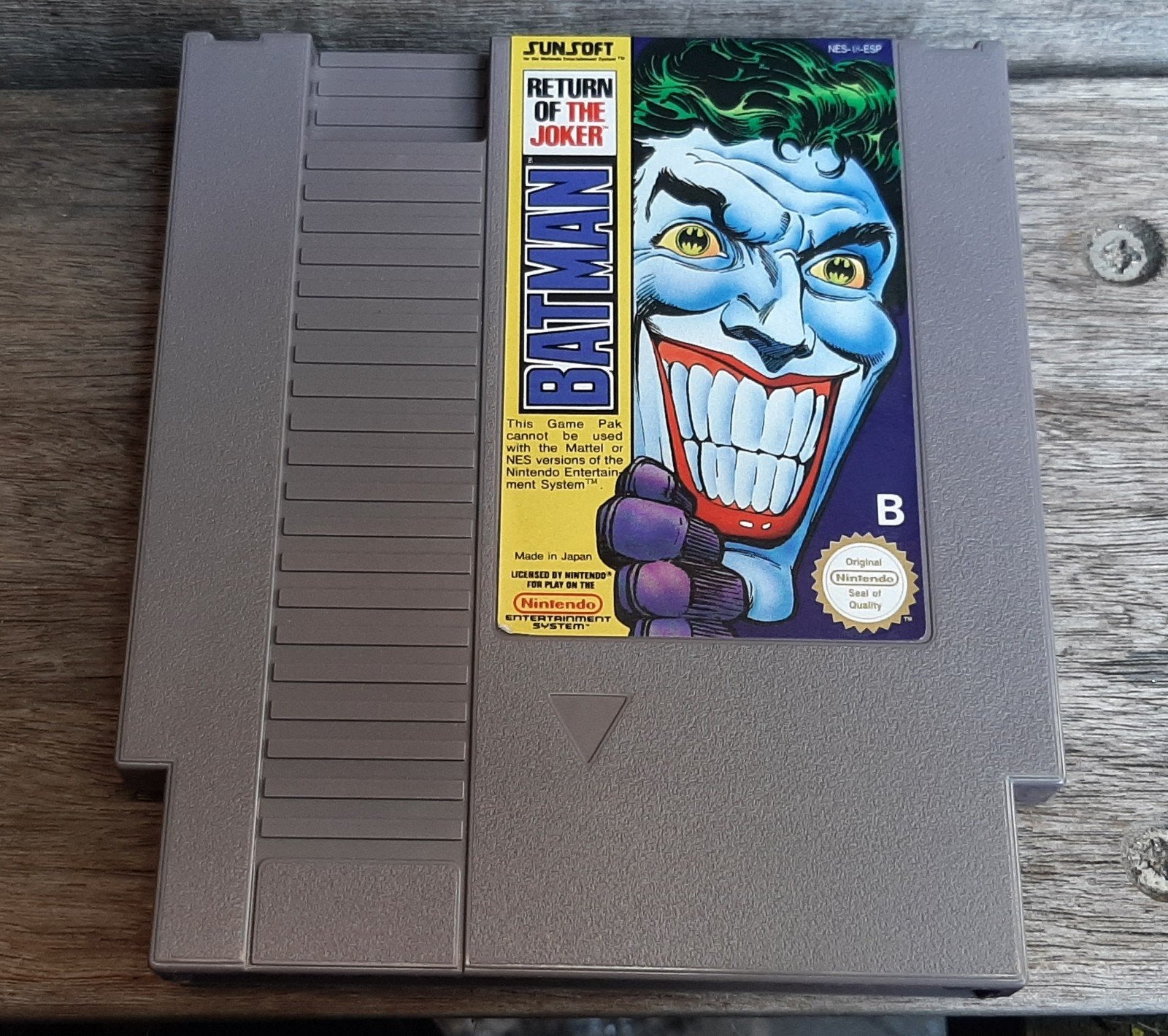 Nintendo Nes Batman return of the Joker, Spelcomputers en Games, Ophalen of Verzenden, Gebruikt, Avontuur en Actie, Vanaf 7 jaar