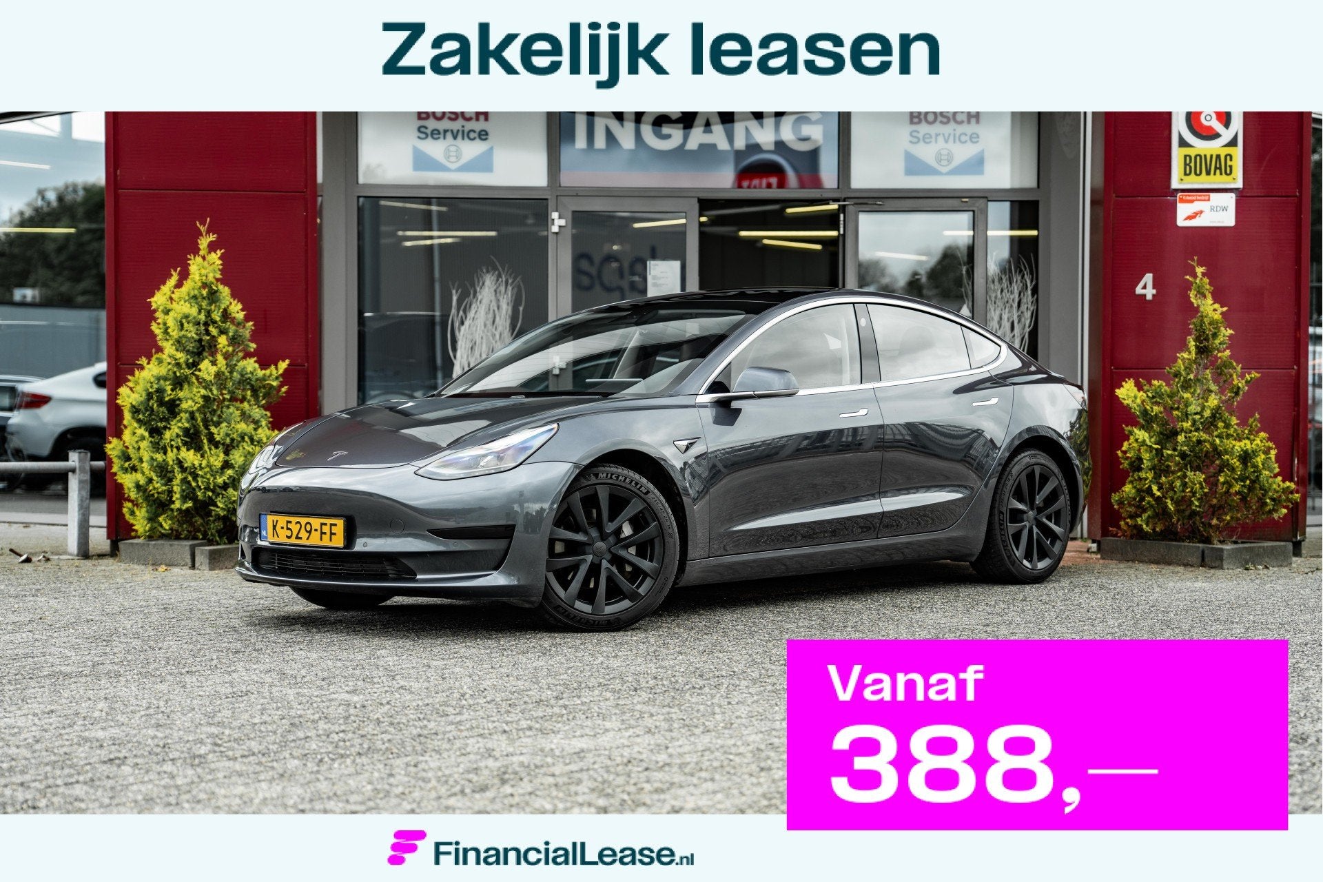 Tesla Model 3 Standard RWD Plus | Trekhaak | Tabacco Leder, Automaat, Achterwielaandrijving, Gebruikt, 22 min