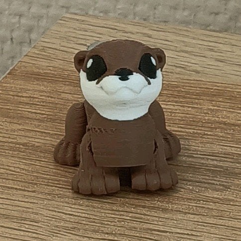 3D otter 3,2x4,5 cm, Ophalen of Verzenden